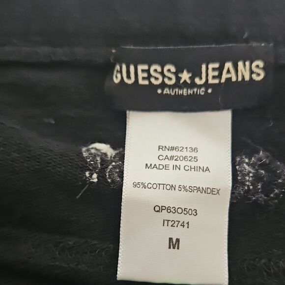 Guess Black Mini Skirt Tie Front Casual - Picture 2 of 16